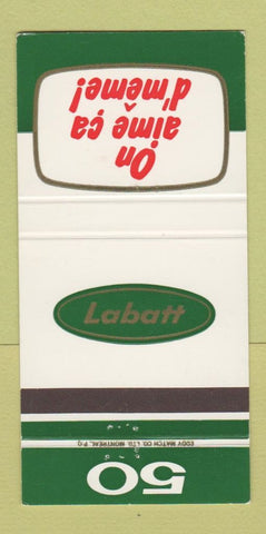 Matchbook Cover - Labatt Beer 50 30 Strike