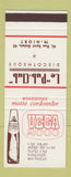 Matchbook Cover - Vega 2000 Beer Le Pub Club Disco Niort France SAMPLE
