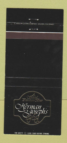 Matchbook Cover - Herman Joseph's Beer Golden Colorado Coors 30 Strike