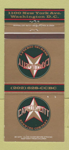 Matchbook Cover - Capitol City Brewing Beer Washington DC 30 Strike