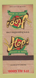 Matchbook Cover - Hops Restaurant Bar Brewery 30 Strike