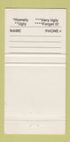 Matchbook Cover - Fight Multiple Sclerosis Budweiser Beer 30 Strike