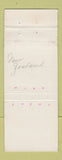 Matchbook Cover - Manawatu Hotel Foxton Lion Beer New Zealand