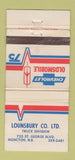 Matchbook Cover - 1975 Oldsmobile Lounsbury Moncton NB WORN 30 Strike
