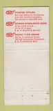 Matchbook Cover - 1956 Oldsmobile Hoginski Southbridge MA WORN 30 Strike