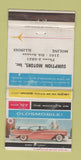 Matchbook Cover - 1957 Oldsmobile Sumption Moline IL WORN 30 Strike