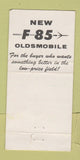 Matchbook Cover - 1961 Oldsmobile Walker Chevrolet Jesup GA WORN #1 30 Strike