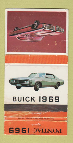 Matchbook Cover - 1969 Pontiac Buick JG Trepanier Rigaud QC WORN 30 Strike