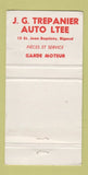 Matchbook Cover - 1969 Pontiac Buick JG Trepanier Rigaud QC WORN 30 Strike