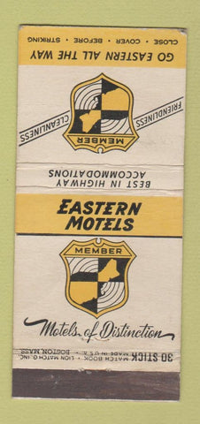 Matchbook Cover - Eastern Motels WEAR 30 Stick