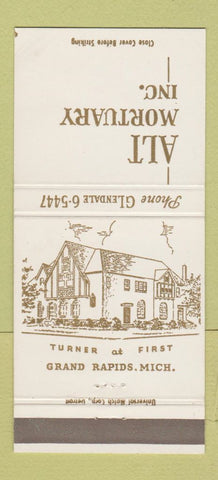 Matchbook Cover - Alt Mortuary Funeral Home Grand Rapids MI 30 Strike