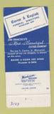 Matchbook Cover - Carew & English Funeral Home San Francisco CA 30 Strike