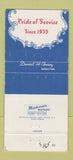 Matchbook Cover - Conroy Funeral Home Bound Brook NJ WEAR 30 Strike