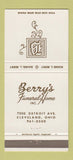 Matchbook Cover - Berry's Funeral Home Cleveland OH 30 Strike
