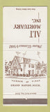 Matchbook Cover - Alt Mortuary Funeral Home Grand Rapids MI 30 Strike