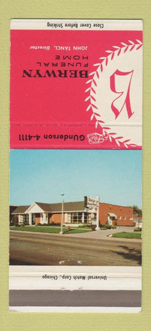 Matchbook Cover - Berwyn Funeral Home IL 30 Strike