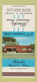 Matchbook Cover - Black's Memorial Home Funeral Arlington Heights IL 30 Strike