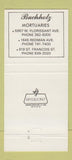 Matchbook Cover - Buchholz Funeral Home St Louis MO 30 Strike