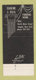 Matchbook Cover - Heil Funeral Home Angola NY 30 Strike
