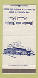 Matchbook Cover - Brucker & Kishler Funeral Home Newark OH 30 Strike