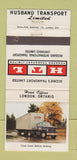 Matchbook Cover - Husband Transport Trucking London ON WEAR 30 Strike