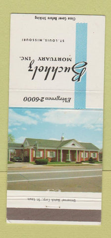 Matchbook Cover - Buchholz Mortuary Funeral Home St Louis MO 30 Strike