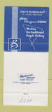 Matchbook Cover - Buchholz Mortuary Funeral Home St Louis MO 30 Strike