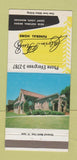 Matchbook Cover - Calvis Feutz Funeral Home St Louis MO 30 Strike