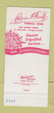 Matchbook Cover - Calvis Feutz Funeral Home St Louis MO 30 Strike