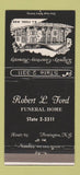 Matchbook Cover - Robert Ford Funeral Home Flemington NJ 30 Strike