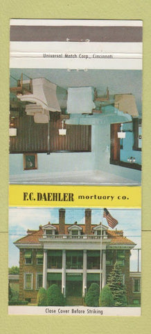 Matchbook Cover - FC Daehler Funreal Home Portsmouth OH 30 Strike