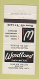 Matchbook Cover - Woodland Paving Comstock Park MI 30 Strike