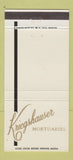 Matchbook Cover - Kriegshauser Funeral Home St Louis MO 30 Strike