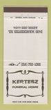 Matchbook Cover - Kertesz Funeral Home Akron OH 30 Strike
