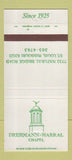 Matchbook Cover - Drehmann Harral Funeral Home St Louis MO 30 Strike