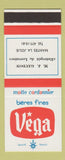Matchbook Cover - Vega Beer MJ Gaudon Mantes La Jolie France SAMPLE
