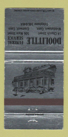 Matchbook Cover - Doolittle Funeral Home Middletown Cromwell CT WEAR 30 Strike