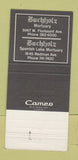 Matchbook Cover - Buchholz Funeral Home St Louis MO SILVER 30 Strike