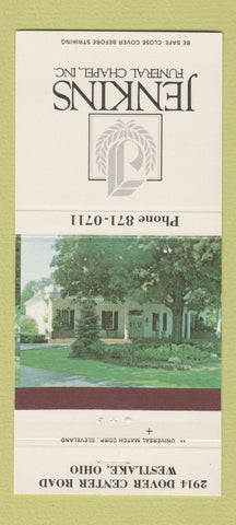 Matchbook Cover - Jenkins Funeral Home Westlake OH 30 Strike
