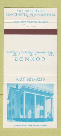 Matchbook Cover - Connor Funeral Home Manchester NH 30 Strike