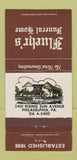 Matchbook Cover - Fluehr's Funeral Home Philadelphia PA WEAR 30 Strike