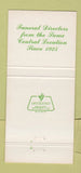 Matchbook Cover - Adams Funeral Home Akron OH 30 Strike