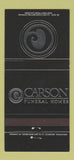 Matchbook Cover - Carson Funeral Home Independence Kansas City MO 30 Strike