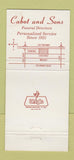 Matchbook Cover - Cabot and Sons Funeral Home Pasadena CA 30 Strike