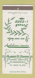 Matchbook Cover - Albert Hoppe Funeral Home St Louis MO 30 Strike