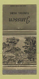 Matchbook Cover - Janssen Funeral Home 30 Strike