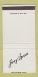 Matchbook Cover - Jerry Spears Funeral Home Columbus OH 30 Strike