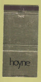 Matchbook Cover - Hoyne Funeral Home WEAR 30 Strike