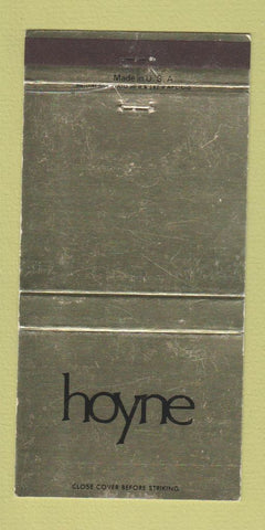 Matchbook Cover - Hoyne Funeral Home WEAR 30 Strike