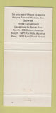 Matchbook Cover - Hoyne Funeral Home WEAR 30 Strike